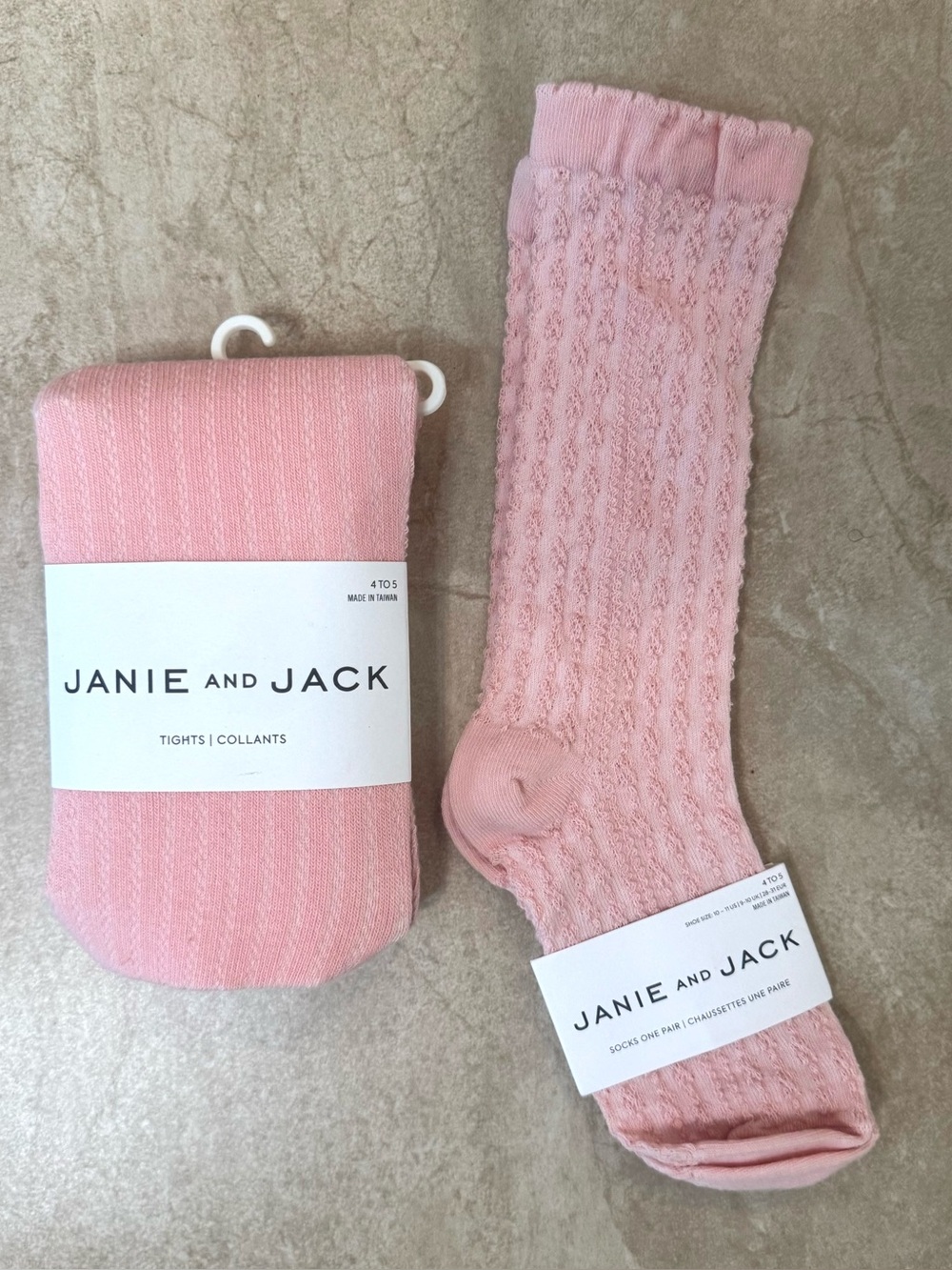 Janie and Jack Pointelle Tight and Pointelle socks
